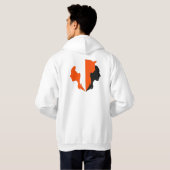 Mystieke Vos en Vrouw Silhouet Morphing Design Hoodie (Achterkant volledig)