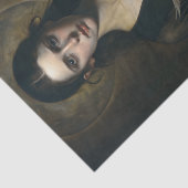 Mystieke vrouw met Duif Decoupage Tissuepapier (Detail)