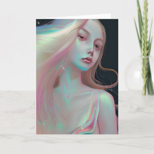  mystieke vrouw met parelmoerhuid kaart