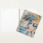 Mystieke vrouw met veren planner (Display)