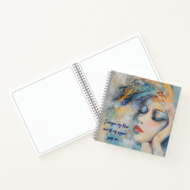 Mystieke Vrouw Met Veren SketchSpiral Notitieboek