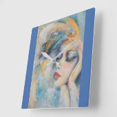 Mystieke Vrouw Muur Kunst Klok (Hoek)