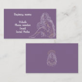 mystieke vrouw visitekaartje (Voorkant / Achterkant)