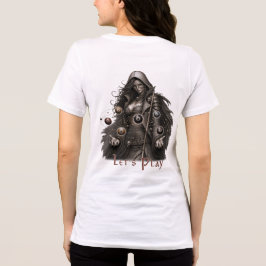 Mystieke Vrouwelijke Poolspeler Tri-Blend Shirt