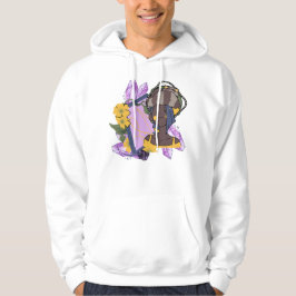 Mystieke Wasbeergeest en Paarse Kristallen Hoodie