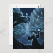 mystieke waterfantasie briefkaart (Voorkant / Achterkant)