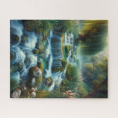 Mystieke waterval legpuzzel (Horizontaal)