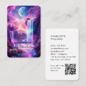 Mystieke waterval QR-code Visitekaartje (Voorkant / Achterkant)