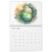 Mystieke Waterverf Celestial Cats 2026 Wall Kalender (Mar 2026)