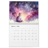 Mystieke Waterverf Celestial Cats 2026 Wall Kalender (Feb 2026)