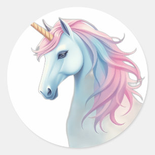 Mystieke Waterverf Eenhoorn Ronde Sticker