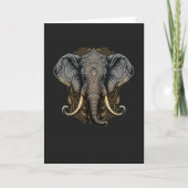 Mystieke Waterverf Elephant Note Kaart (Voorkant)