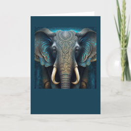 Mystieke Waterverf ElephantNote Kaart