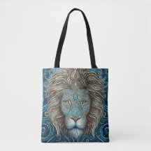 Mystieke Waterverf Lion Canvas tas