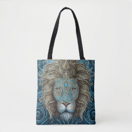 Mystieke Waterverf Lion Canvas tas