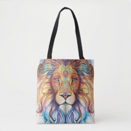 Mystieke Waterverf Lion Canvas tas