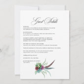 Mystieke Waterverf Succulente Bohemiaanse bruiloft Kaart (Achterkant)