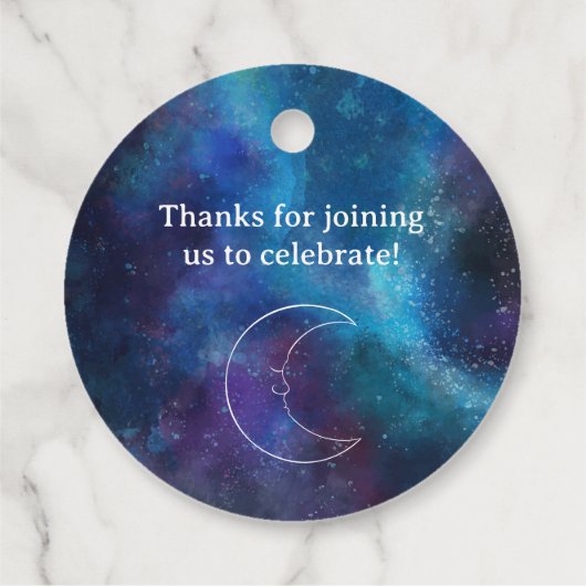 Mystieke Waterverf vrijgezellenfeest Bedankjes Labels (Achterkant)