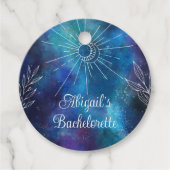 Mystieke Waterverf vrijgezellenfeest Bedankjes Labels (Voorkant)