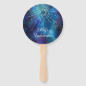 Mystieke Waterverf vrijgezellenfeest Handwaaier (Voorkant)