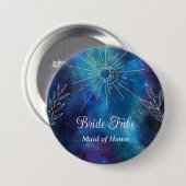 Mystieke Waterverf vrijgezellenfeest Ronde Button 7,6 Cm (Voorkant /achterkant)