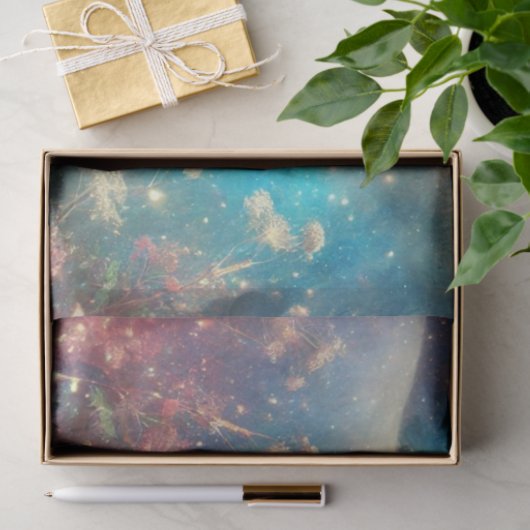 Mystieke weide paard en meisje decoupage tissuepapier (Geschenk)