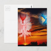 Mystieke wereld, hevig beeld briefkaart (Voorkant / Achterkant)