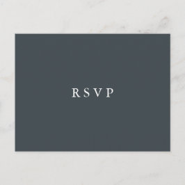 Mystieke Winter | Bruiloft RSVP MAALTIJDKEUZE Uitnodiging Briefkaart