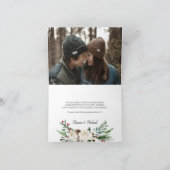 Mystieke Winter | Huwelijk Dank u kaart (Binnen)