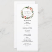 Mystieke Winter | Modern Trouwprogramma Programmakaart (Voorkant / Achterkant)