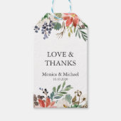 Mystieke Winter | Trouwnamen Bedankt Favor Cadeaulabel (Voorkant)