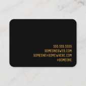 Mystieke Witchy Crystal Moon Phases Visitekaartje (Achterkant)