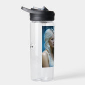 Mystieke witte tijger en vrouw gepersonaliseerd waterfles (Rechts)