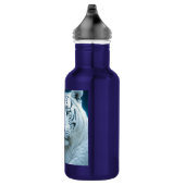 Mystieke witte tijger en vrouw gepersonaliseerd waterfles  (Rechts)