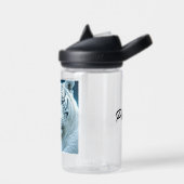 Mystieke witte tijger en vrouw gepersonaliseerd waterfles (Links)