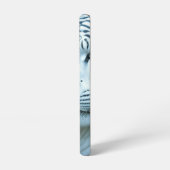 Mystieke witte tijger en vrouw samsung galaxy hoesje (Linkerkant)