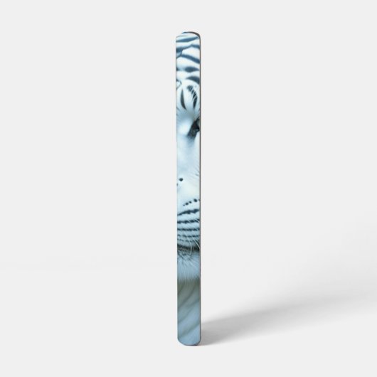 Mystieke witte tijger en vrouw samsung galaxy hoesje (Linkerkant)