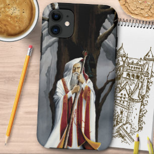 Mystieke Witte Tovenaar Raaf Eik Fantasie Case-Mate iPhone Case