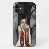 Mystieke Witte Tovenaar Raaf Eik Fantasie Case-Mate iPhone Case (Achterkant)