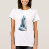 Mystieke Witte Wolf - Bewaker van het Geestenrijk T-shirt (Voorkant)