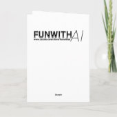 Mystieke Wolf Howling bij de surrealistische verja Kaart (Achterkant)