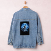 Mystieke Wolf Huilend Denim Jacket (Hangar)