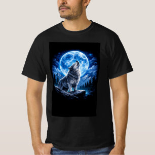 Mystieke Wolf Huilend T-shirt