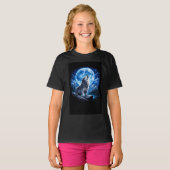 Mystieke Wolf Huilt T-shirt (Voorkant volledig)