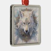 Mystieke Wolf Kerst Ornament (Rechts)