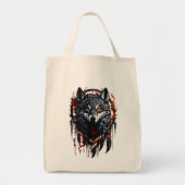 Mystieke Wolf met Dreamcatcher Tote Bag (Voorkant)