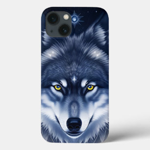 Mystieke Wolf Portret Kunst Case-Mate iPhone Case