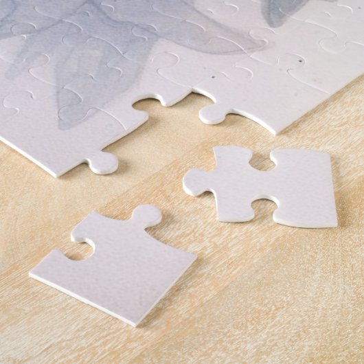 Mystieke Wolf puzzel Legpuzzel (Zijkant)