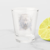 Mystieke Wolf Shot Glass Shot Glas (Achterkant)