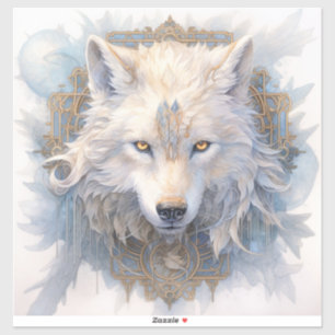 Mystieke Wolf Vinyl Sticker